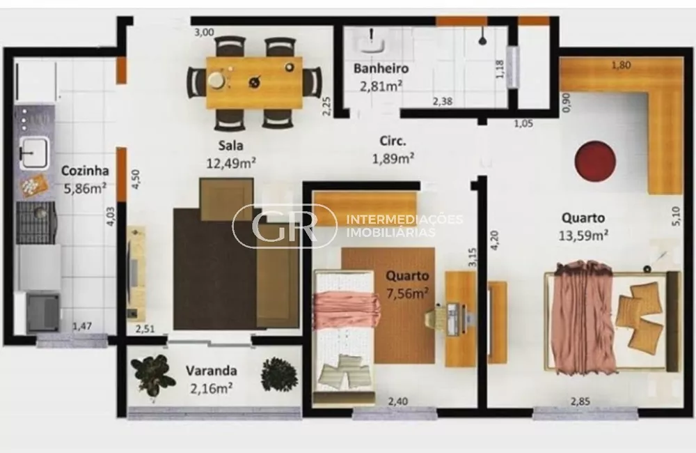 Apartamento, 2 quartos, 63 m² - Foto 22