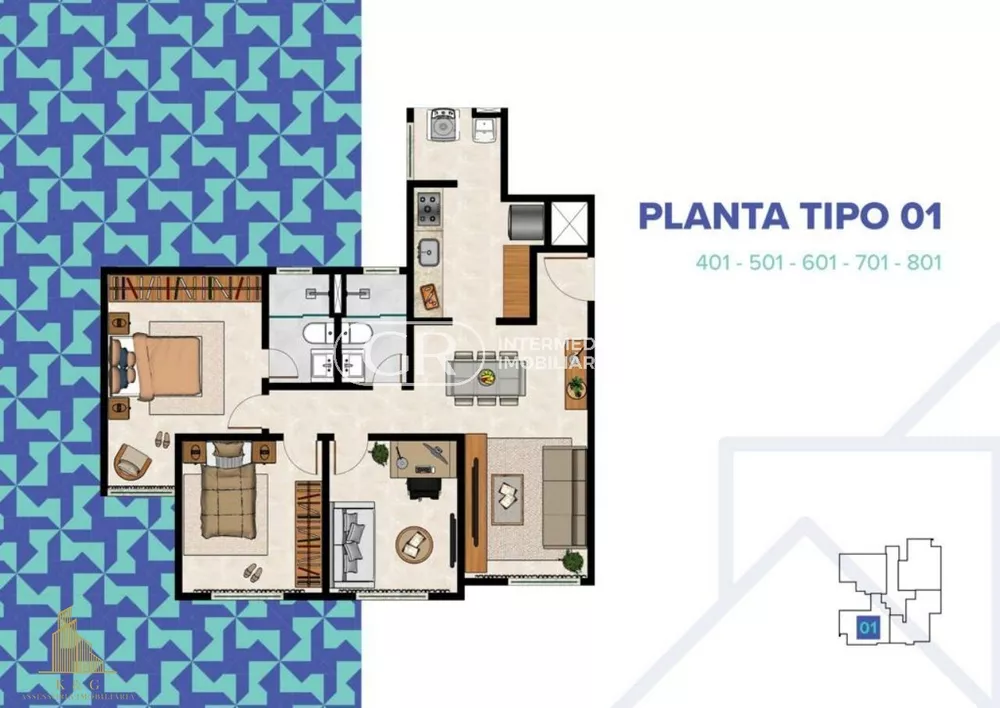 Apartamento, 3 quartos, 77 m² - Foto 23