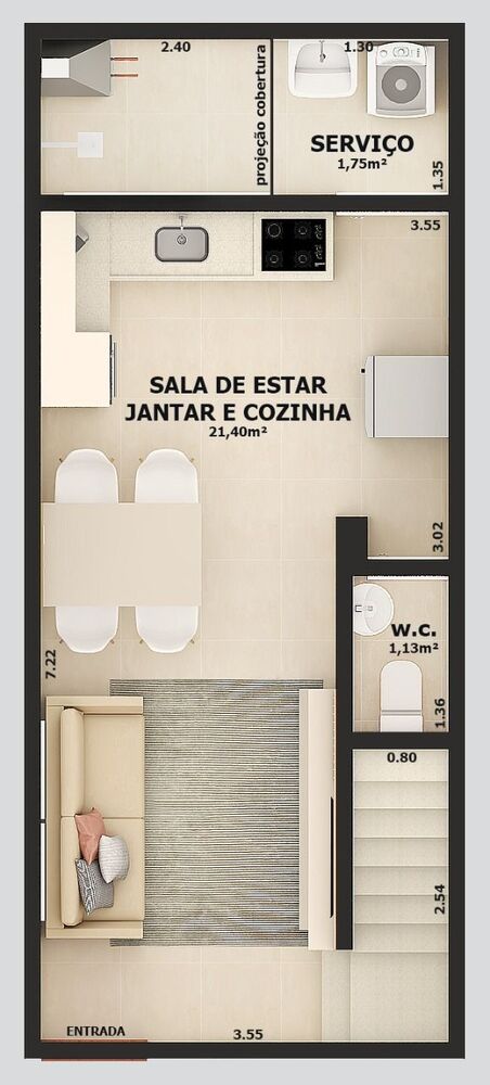 Casa à venda com 2 quartos - Foto 1