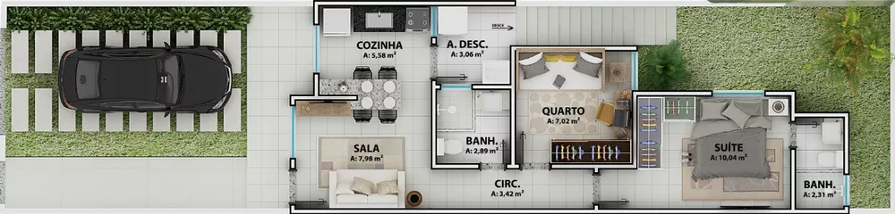 Casa, 2 quartos - Foto 34