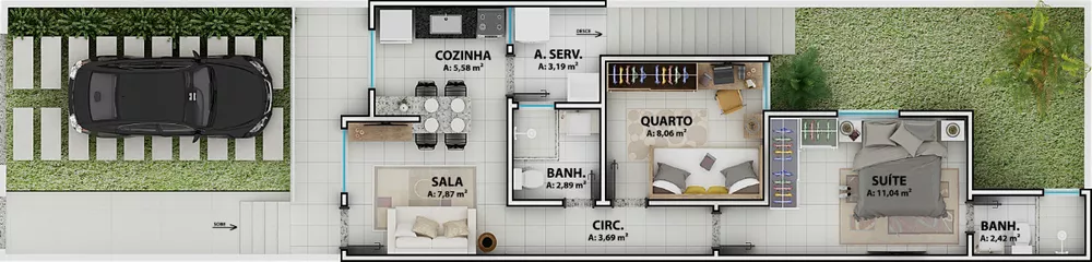 Casa, 2 quartos - Foto 26