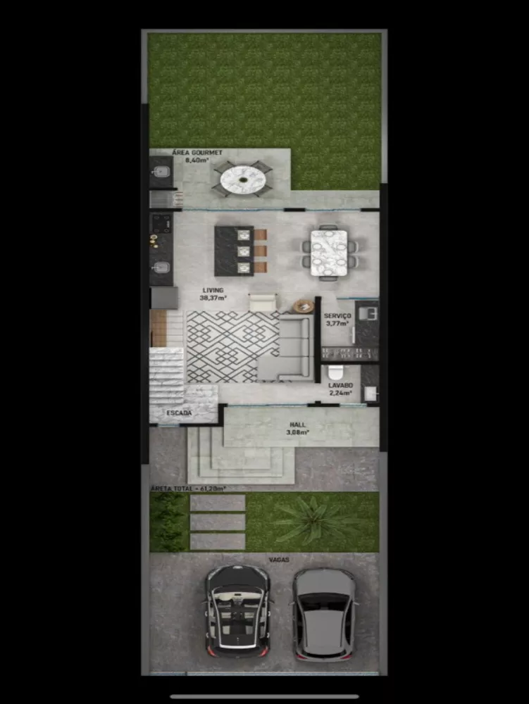 Casa, 3 quartos, 118 m² - Foto 2