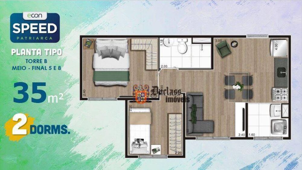 Apartamento, 2 quartos, 35 m² - Foto 31