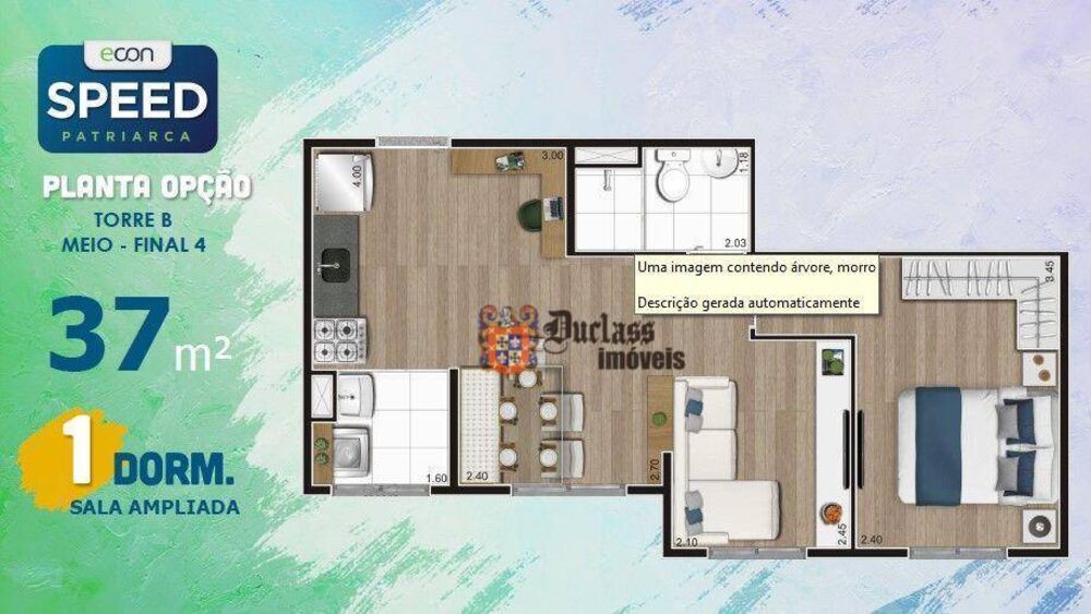 Apartamento, 2 quartos, 35 m² - Foto 35
