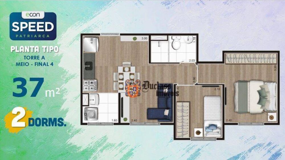Apartamento, 2 quartos, 35 m² - Foto 30
