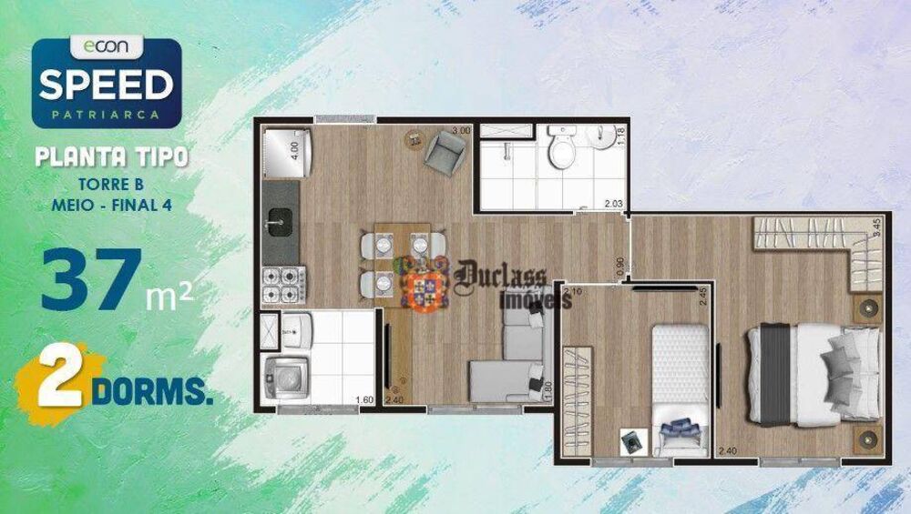 Apartamento, 2 quartos, 35 m² - Foto 34