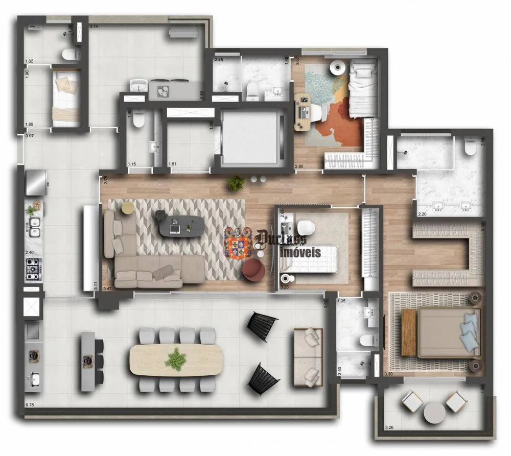 Apartamento, 3 quartos, 173 m² - Foto 12