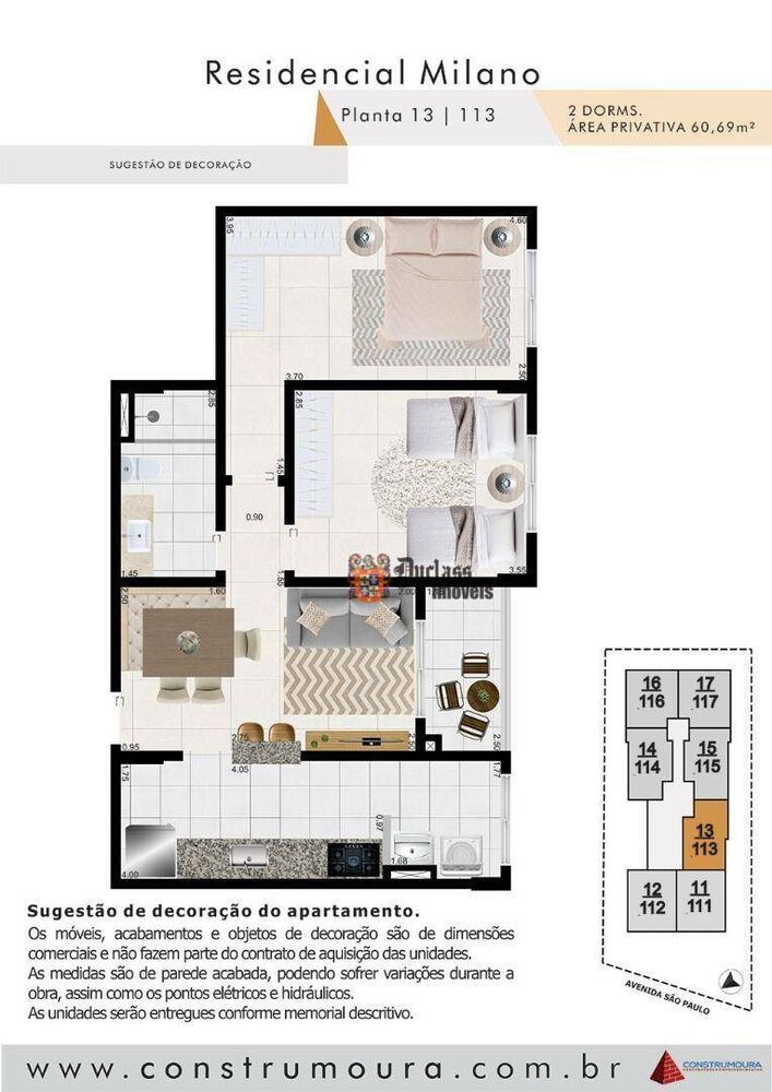 Apartamento, 2 quartos, 60 m² - Foto 4