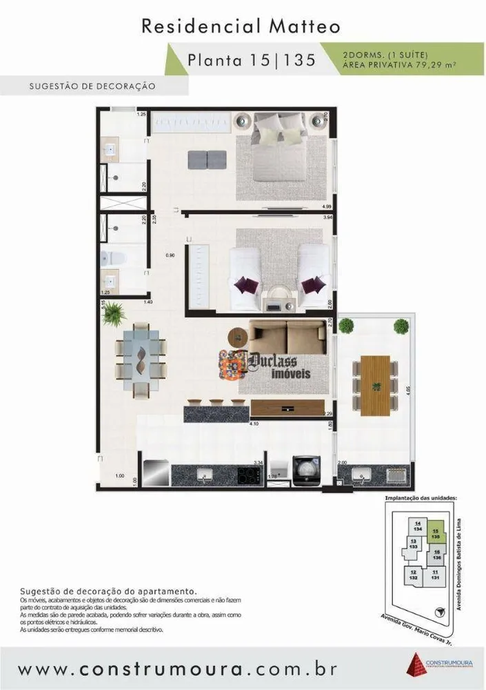 Apartamento, 2 quartos, 79 m² - Foto 2