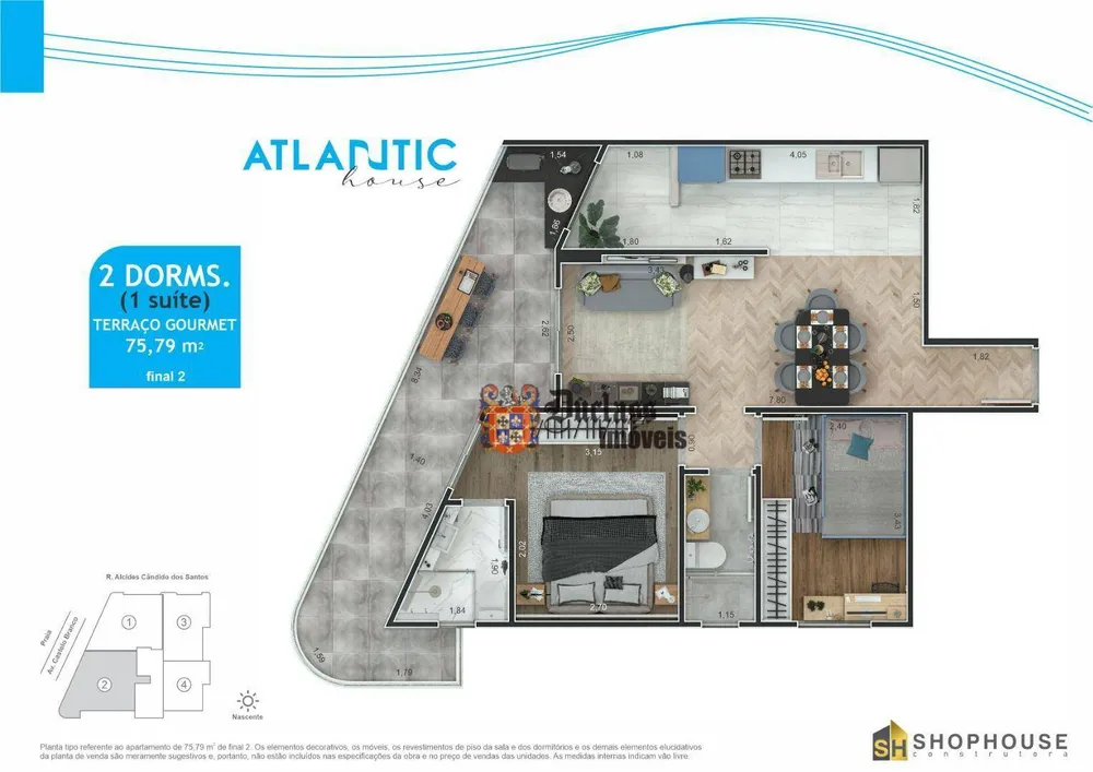 Apartamento, 2 quartos, 75 m² - Foto 3