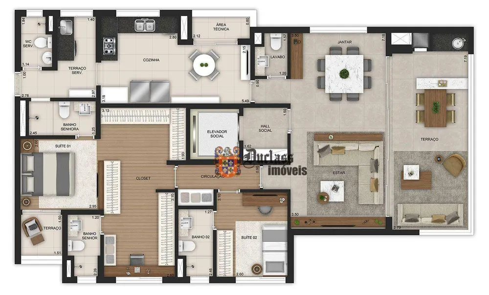 Apartamento, 3 quartos, 141 m² - Foto 19