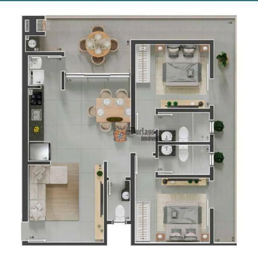 Apartamento, 2 quartos, 82 m² - Foto 3