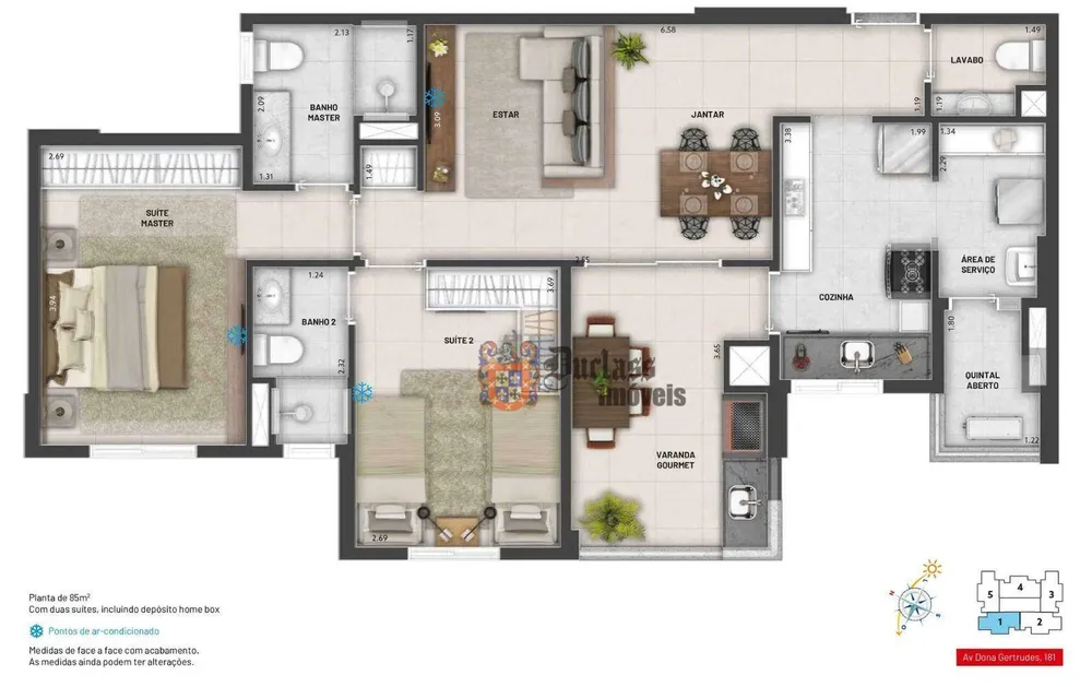 Apartamento, 2 quartos, 85 m² - Foto 8