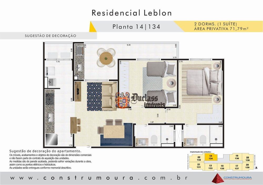 Apartamento, 2 quartos, 71 m² - Foto 3