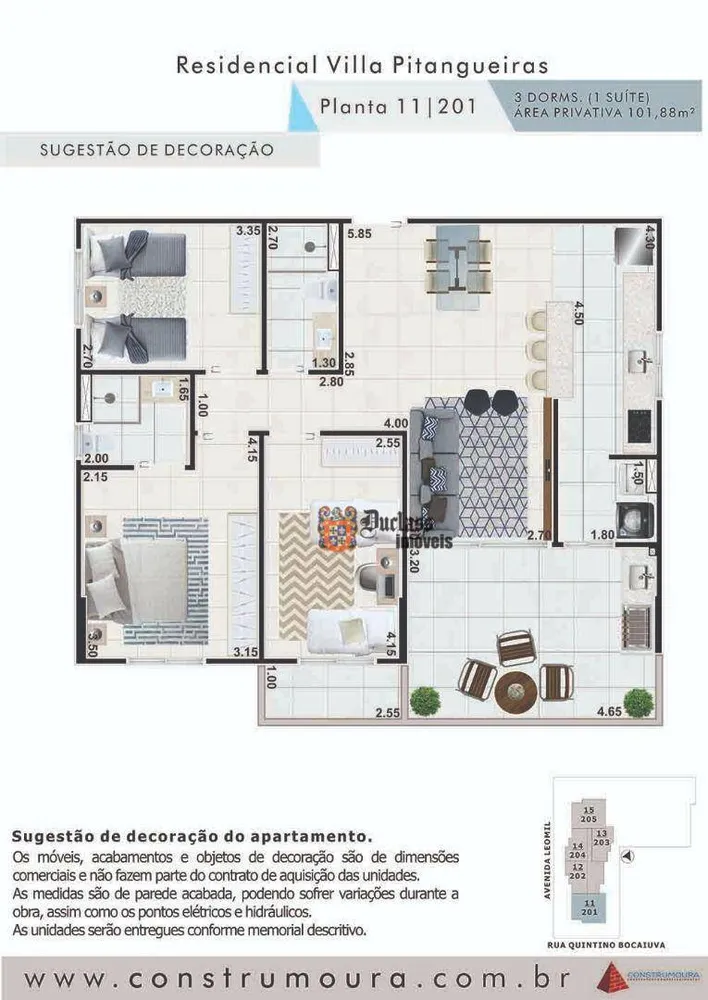 Apartamento, 3 quartos, 101 m² - Foto 2
