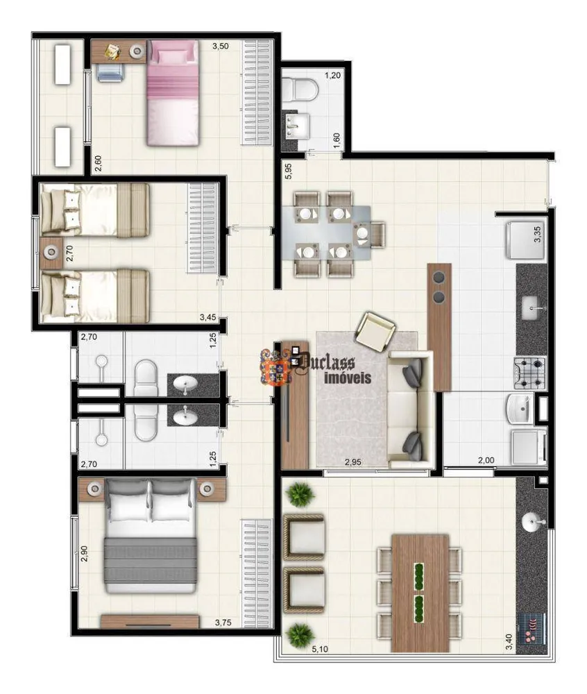 Apartamento, 3 quartos, 103 m² - Foto 12