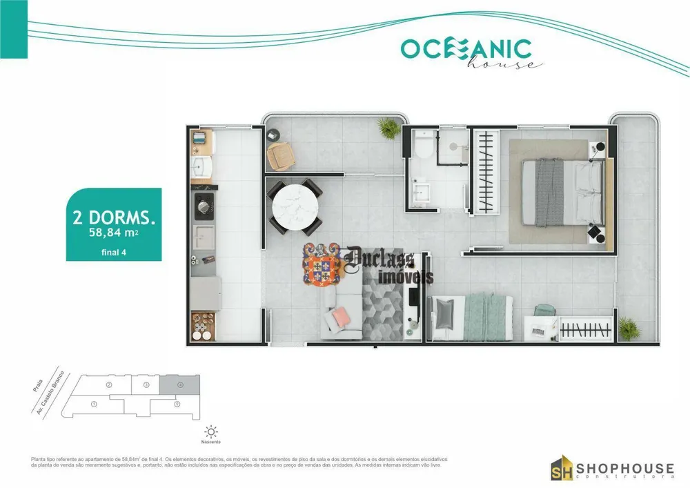 Apartamento, 2 quartos, 58 m² - Foto 12