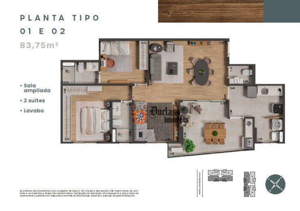 Apartamento, 2 quartos, 83 m² - Foto 6