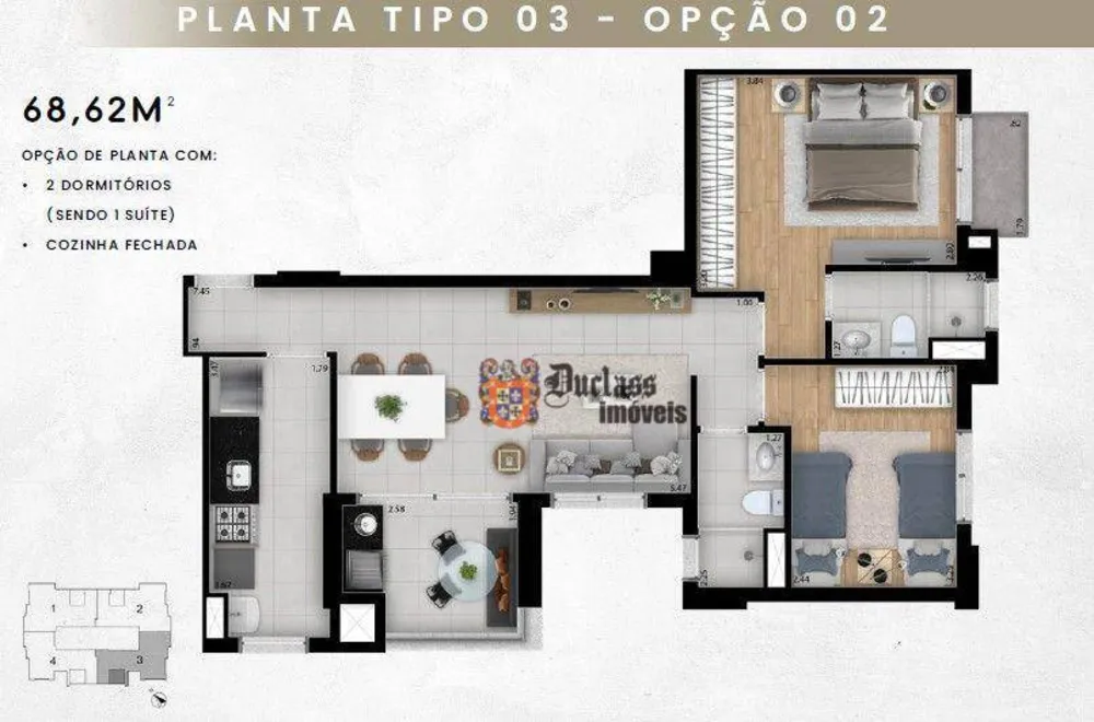 Apartamento, 2 quartos, 67 m² - Foto 19