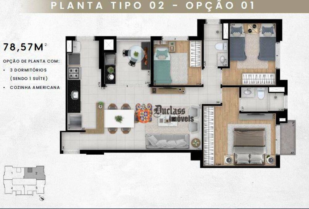 Apartamento, 2 quartos, 67 m² - Foto 12