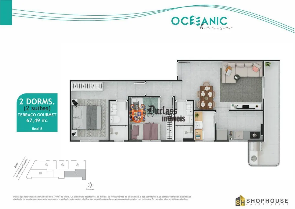 Apartamento, 2 quartos, 67 m² - Foto 7