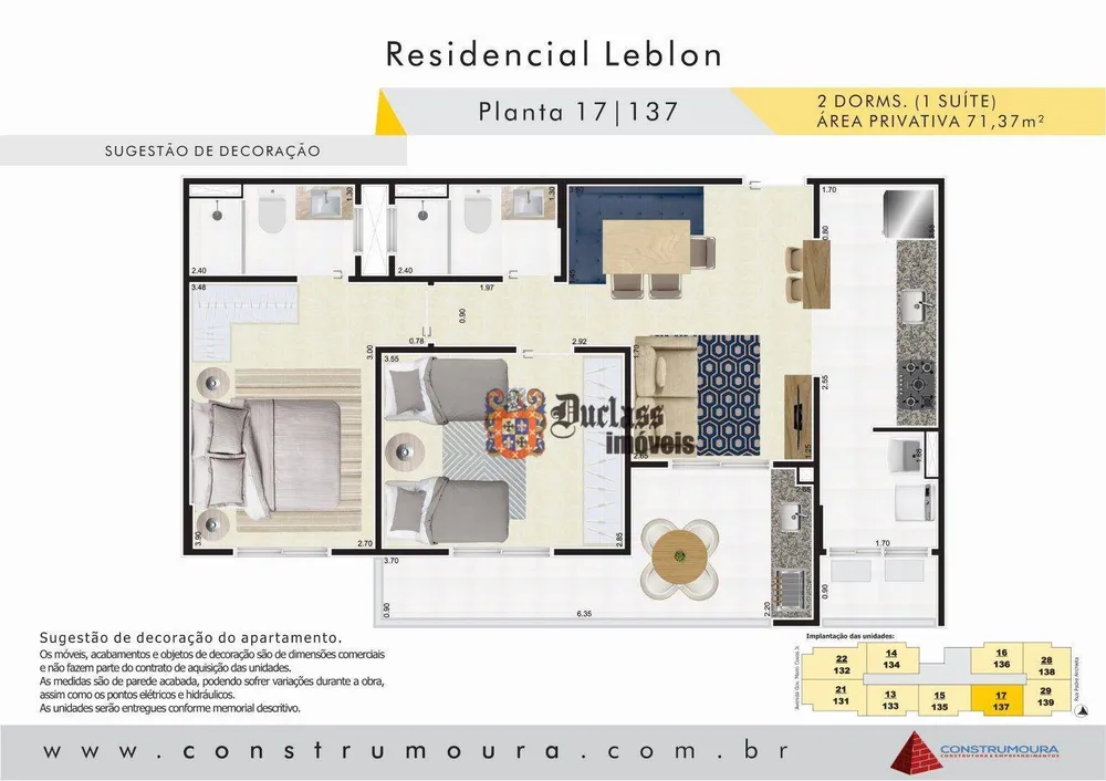 Apartamento, 2 quartos, 71 m² - Foto 12