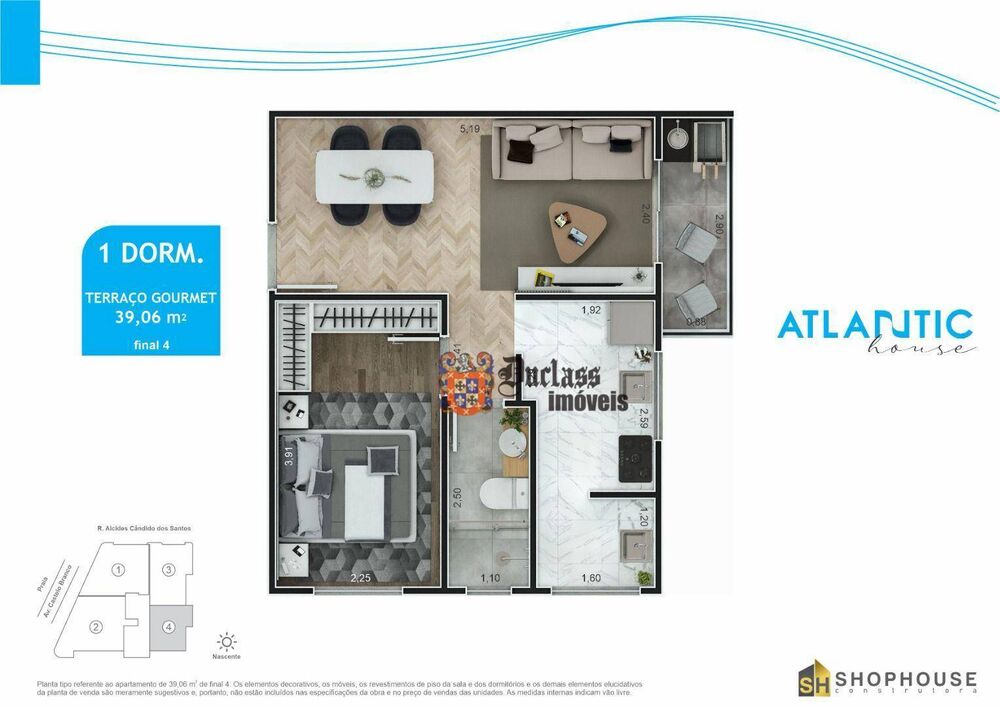 Apartamento, 1 quarto, 39 m² - Foto 10