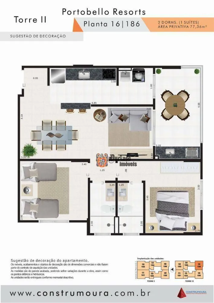 Apartamento, 2 quartos, 77 m² - Foto 11