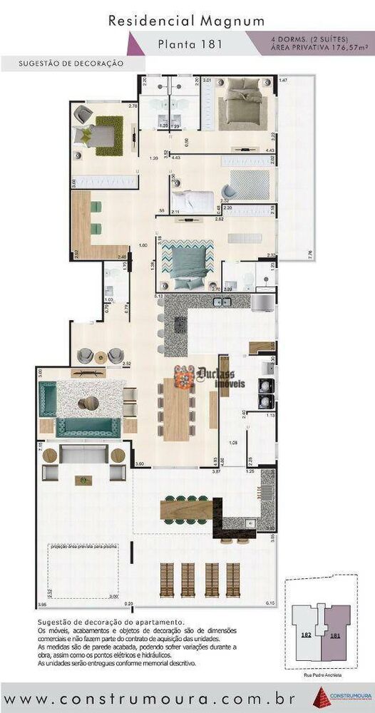 Cobertura, 4 quartos, 176 m² - Foto 1