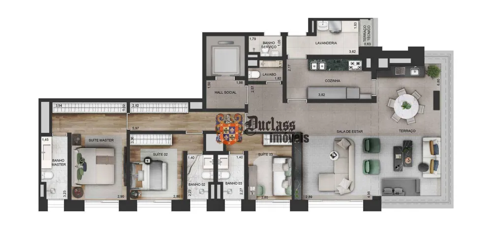 Cobertura, 3 quartos, 314 m² - Foto 9