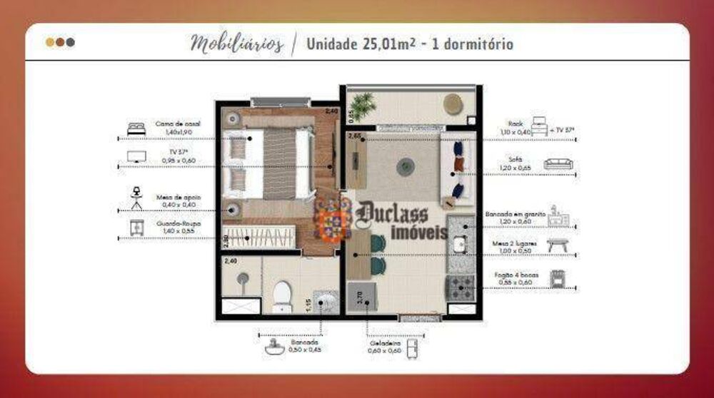 Apartamento, 1 quarto, 24 m² - Foto 10
