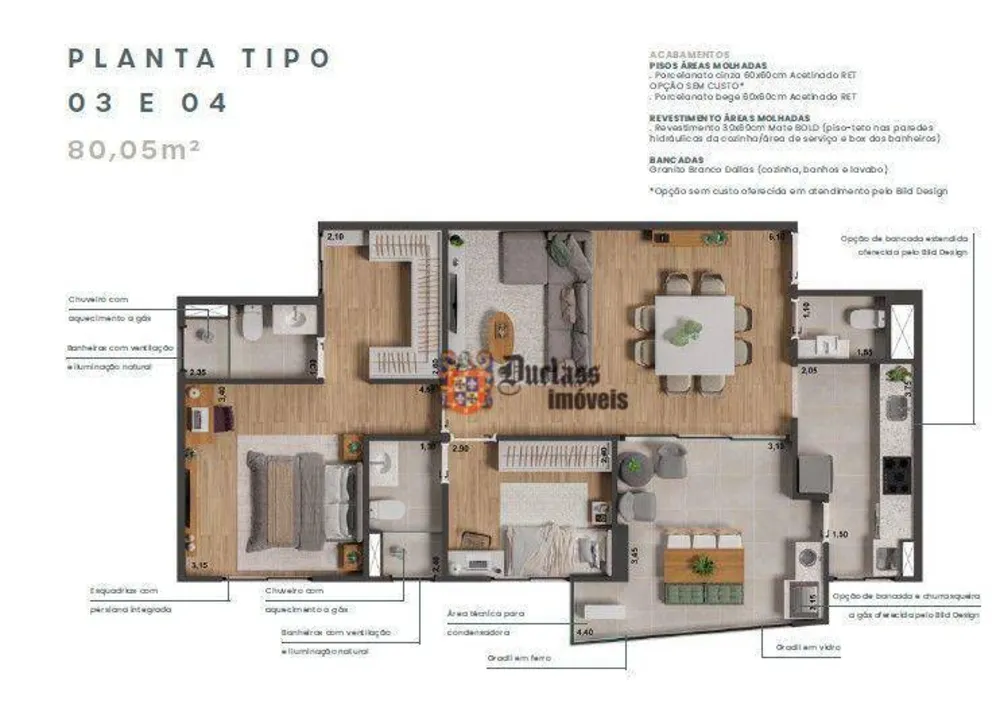 Apartamento, 2 quartos, 80 m² - Foto 1