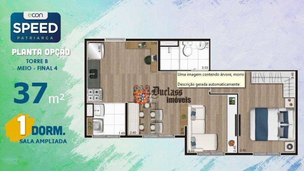 Apartamento, 2 quartos, 37 m² - Foto 7
