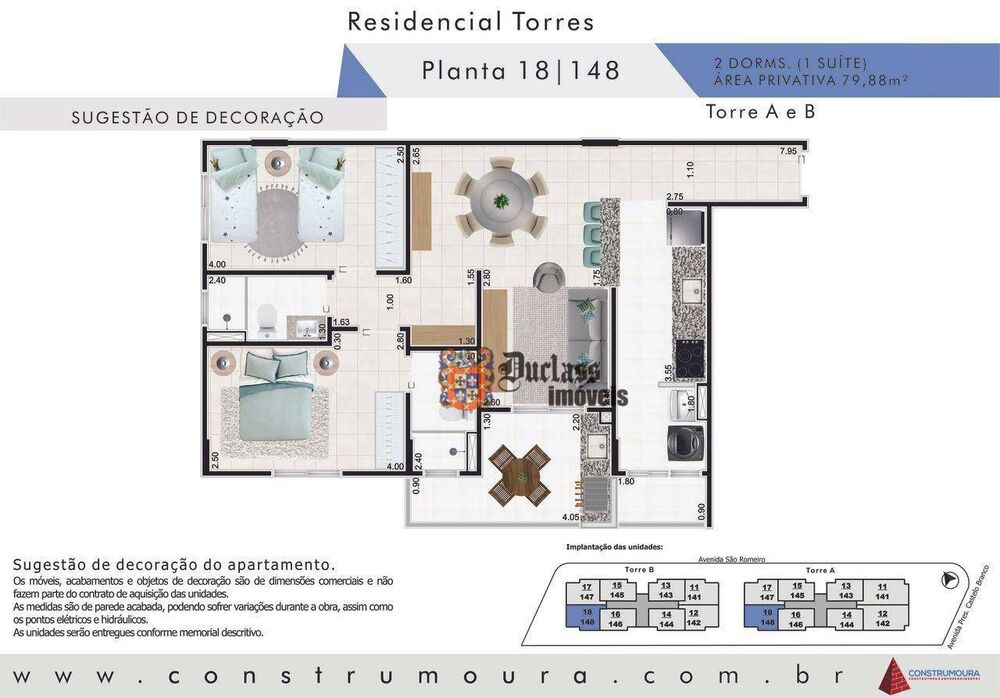 Apartamento, 2 quartos, 79 m² - Foto 3