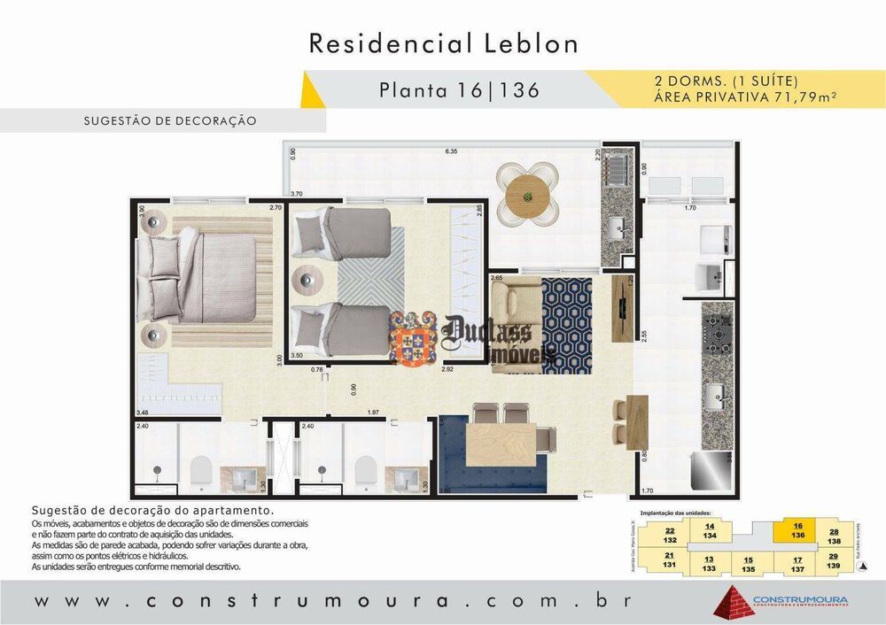 Apartamento, 2 quartos, 71 m² - Foto 10