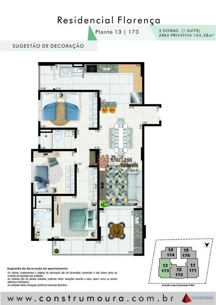 Apartamento, 3 quartos, 104 m² - Foto 3