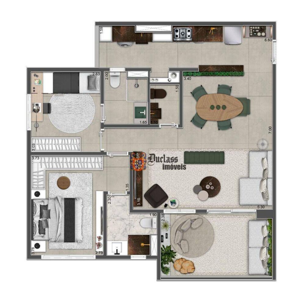 Apartamento, 3 quartos, 79 m² - Foto 1