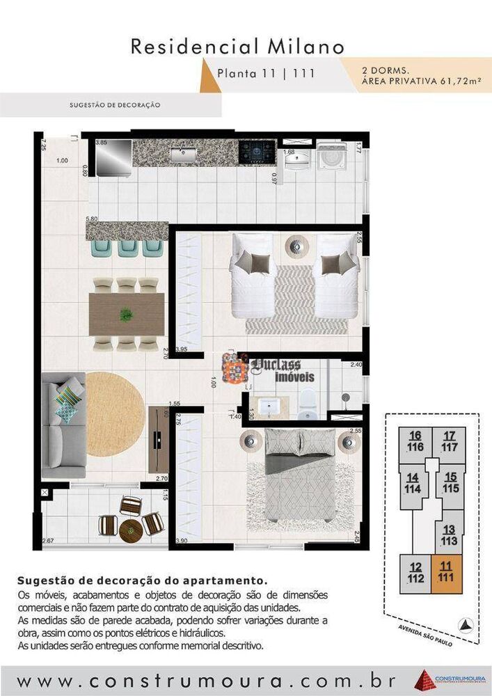 Apartamento, 2 quartos, 61 m² - Foto 5