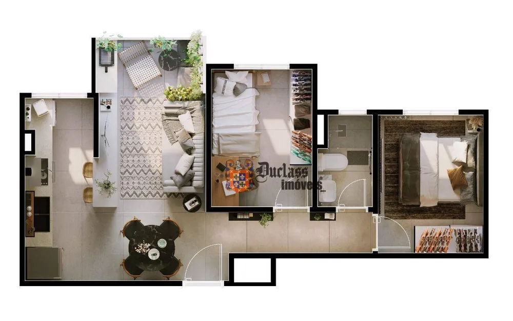 Apartamento, 2 quartos, 45 m² - Foto 3