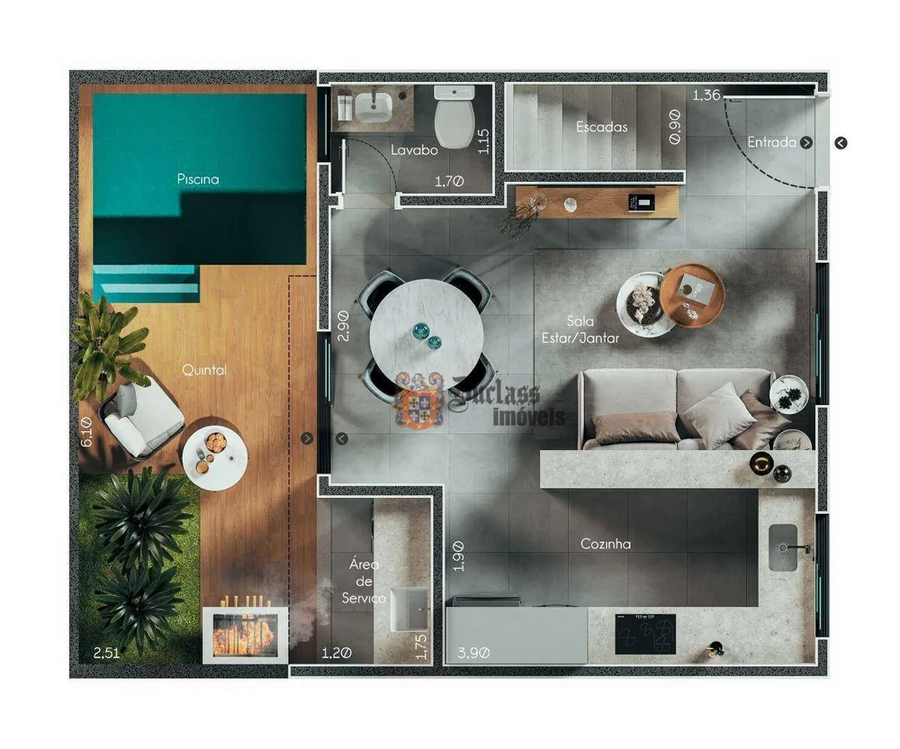 Sobrado, 2 quartos, 86 m² - Foto 4