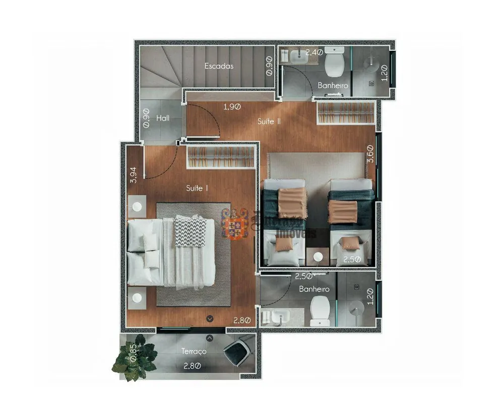 Sobrado, 2 quartos, 86 m² - Foto 5