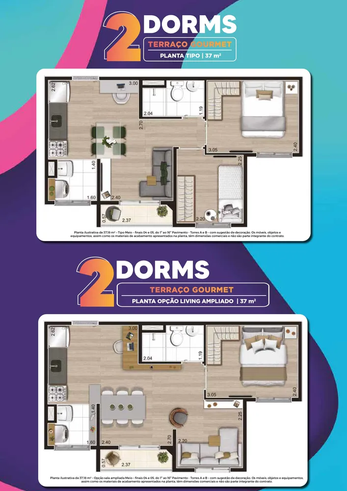 Apartamento, 2 quartos, 37 m² - Foto 8