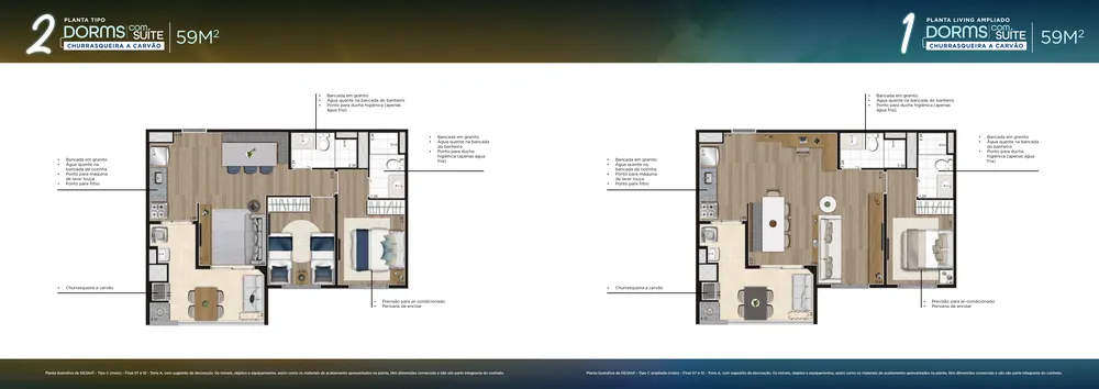 Apartamento, 2 quartos, 59 m² - Foto 11