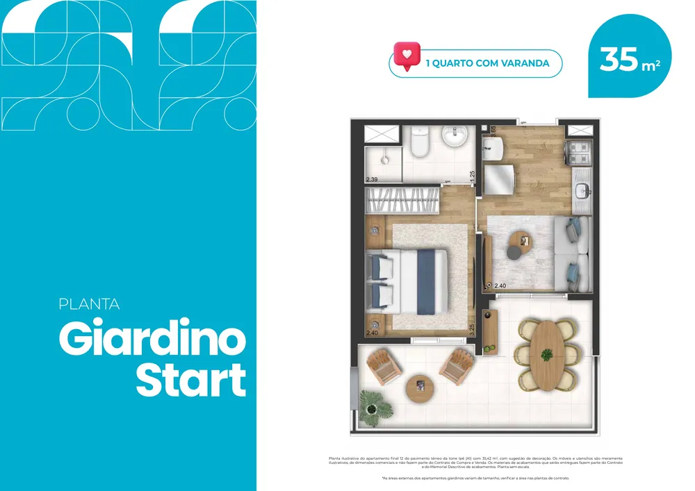 Apartamento, 2 quartos, 37 m² - Foto 12