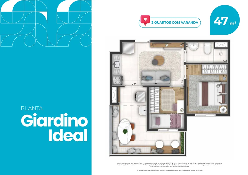 Apartamento, 2 quartos, 37 m² - Foto 13