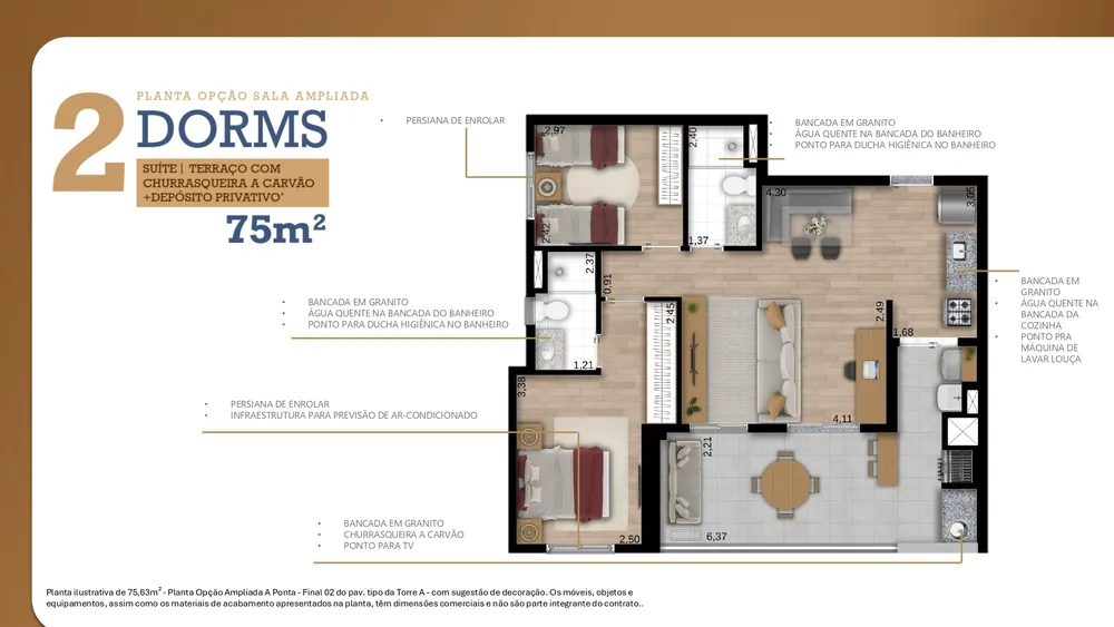 Apartamento, 2 quartos, 56 m² - Foto 12