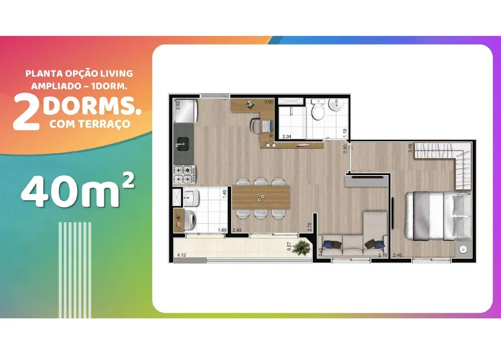 Apartamento, 2 quartos, 39 m² - Foto 4
