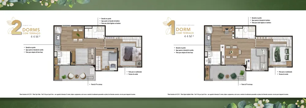 Apartamento, 2 quartos, 44 m² - Foto 14