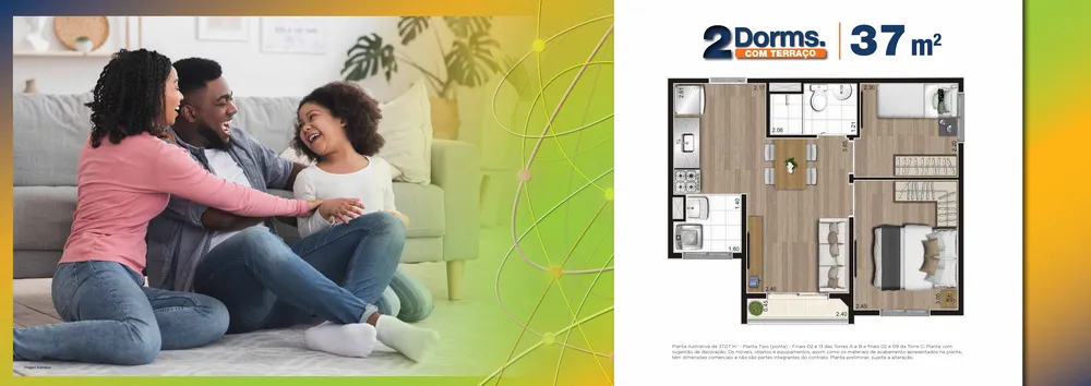 Apartamento, 1 quarto, 37 m² - Foto 11