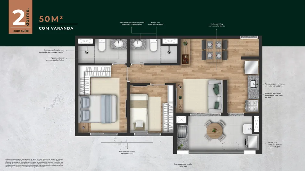 Apartamento, 2 quartos, 47 m² - Foto 12